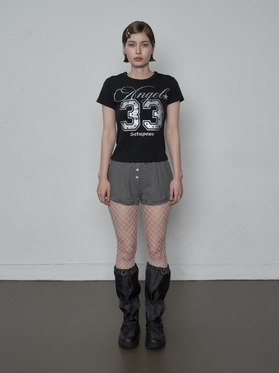 【SETUP‐EXE】33 ANGEL TOP / 【セットアップエグゼ】33 エンジェル半袖Tシャツ