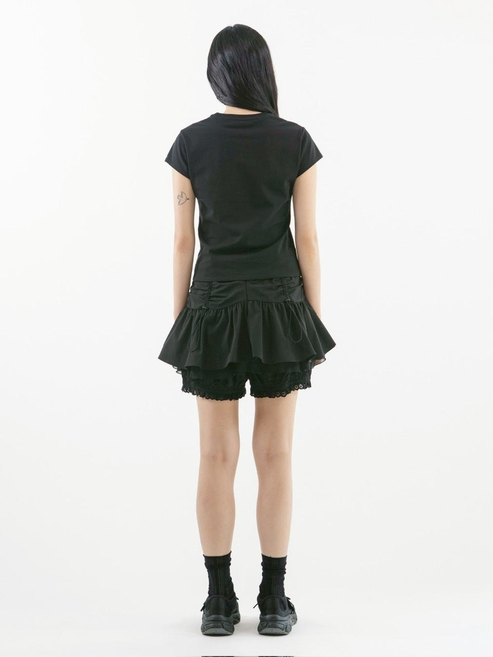 【TUOMIO】ANGEL STUD BABY T-SHIRT / 【トゥオミオ】エンジェルスタッズベイビー半袖Tシャツ