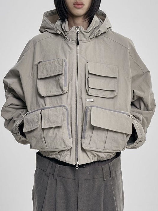 【AJOBYAJO】Cargo Nylon Short Jacket / 【アジョバイアジョ】カーゴナイロンショートジャケット