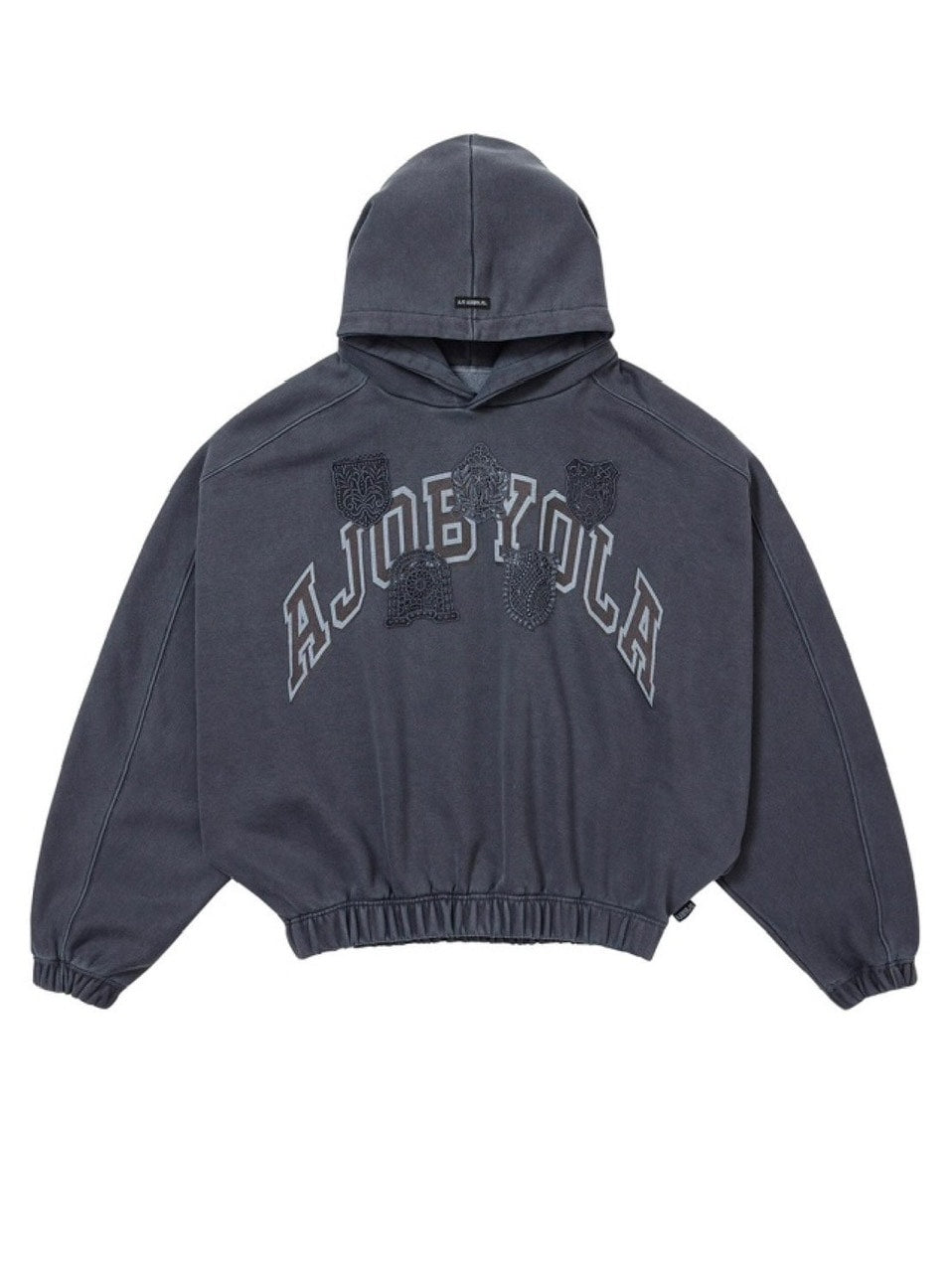 【AJOBYAJO】University Wappen Batwing Hoodie / 【アジョバイアジョ】ユニバーシティワッペンバットウィングプルオーバーパーカー