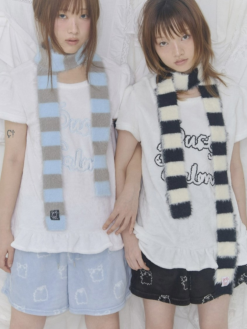 【FANCY X DUSTY】Zzz DUSTY SALON PAJAMA SHORT PANTS / 【ファンシー X ダスティ】Ｚｚｚダスティーサロンパジャマショートパンツ