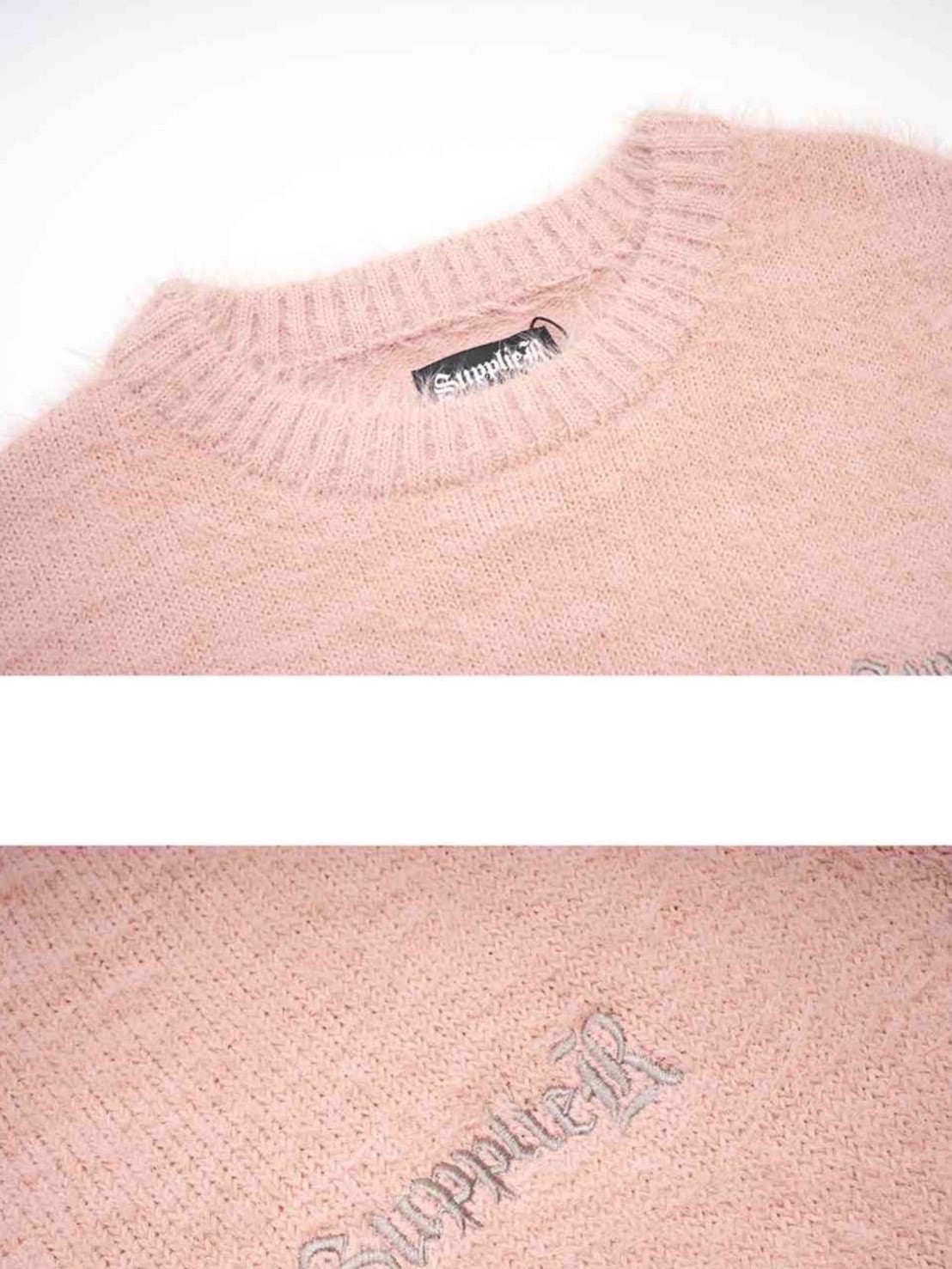 【SUPPLIER】Cross Shaggy Knit / 【サプライヤー】クロスロゴシャギーニット