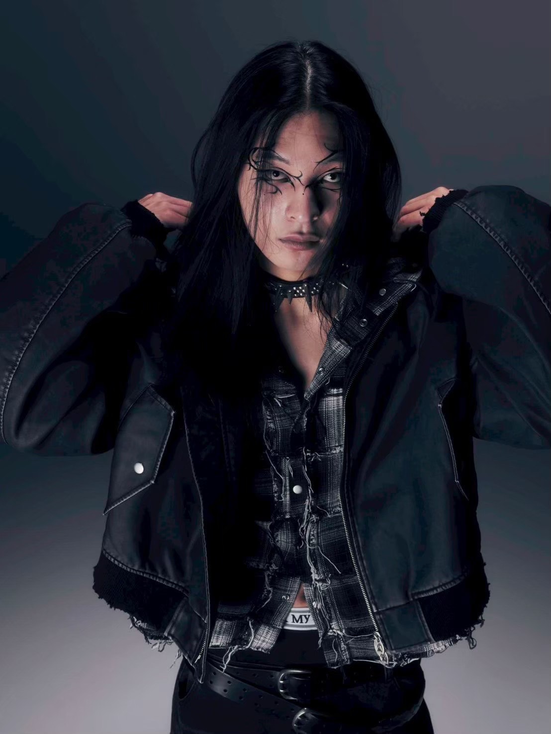 【DIG YOUR OWN GRAVE】TARNISH MA-1 /【ディグユアオウングレイブ】クロップスタッズエムエーワン