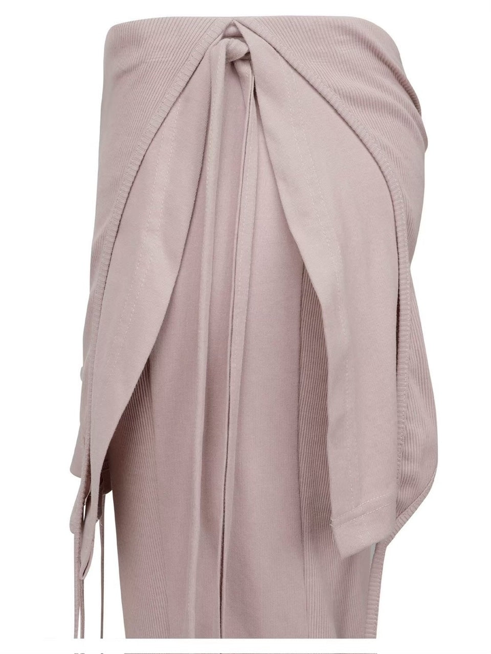 【NACHE】MIXED LAYERED SKIRT PANTS