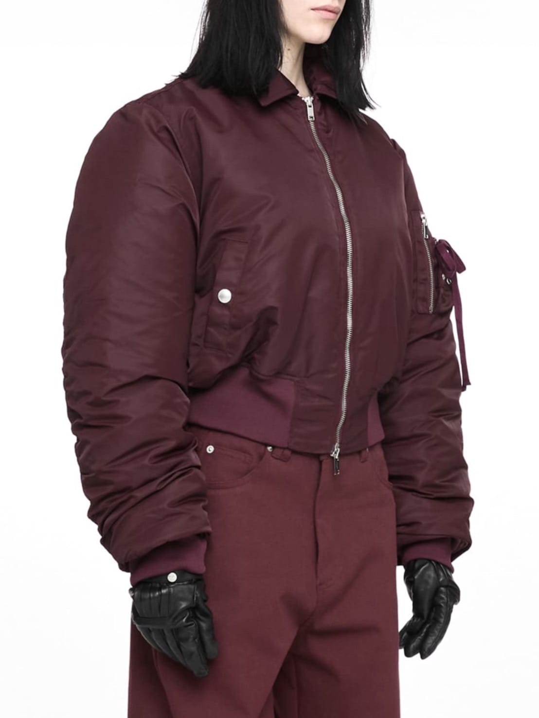 【NACHE】CROPPED BOMBER JACKET (UNISEX)