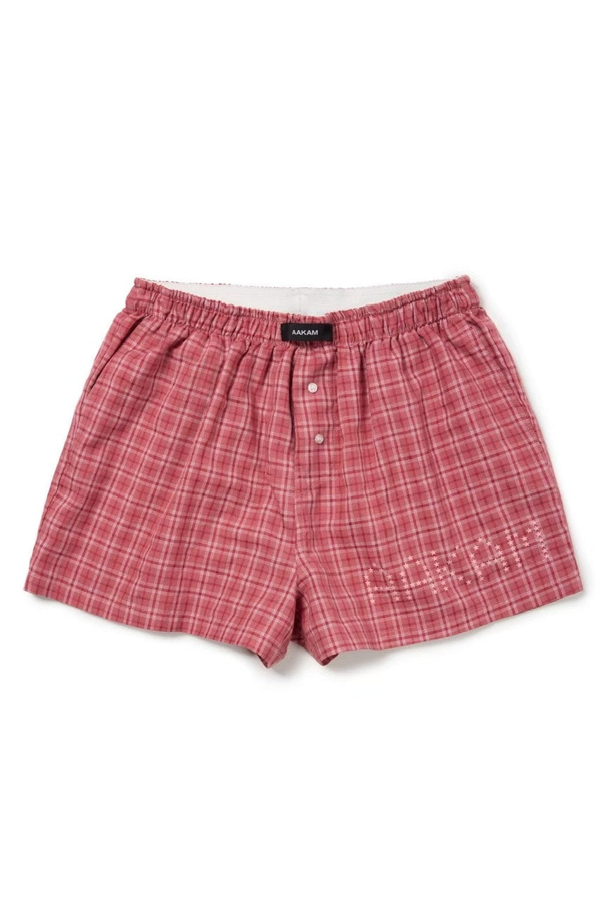 【AAKAM】Check Boxer