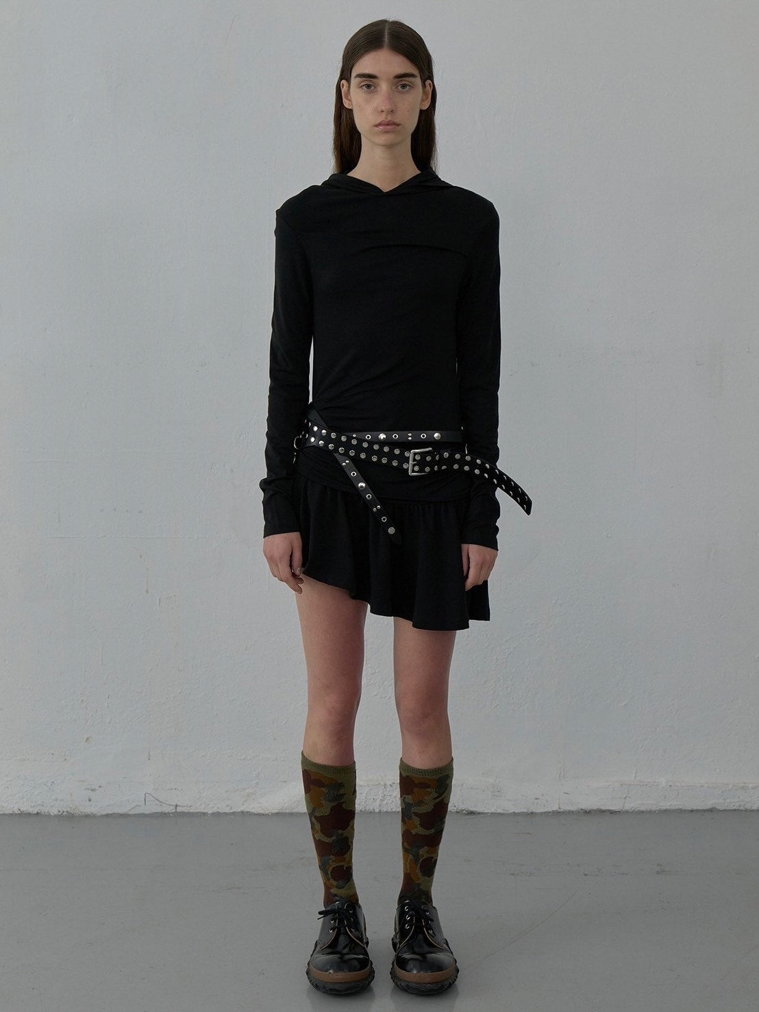 【LCDC】HOODED JERSEY DRESS / 【エルシーディーシー・ティーエム】フードジャージワンピース