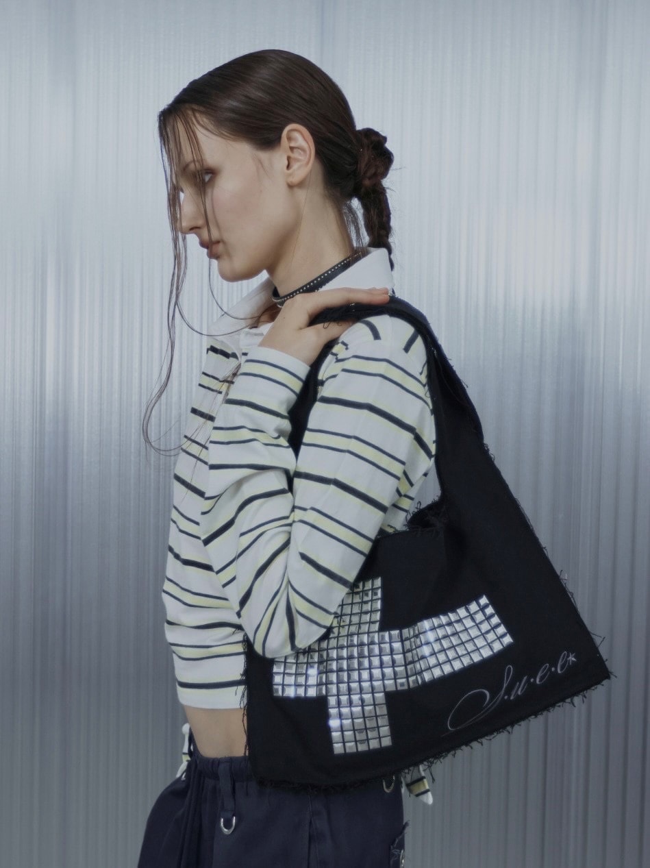 【SETUP‐EXE】TWO-WAY RAW CROSSBAG / 【セットアップエグゼ】ツーウェイロークロスバッグ