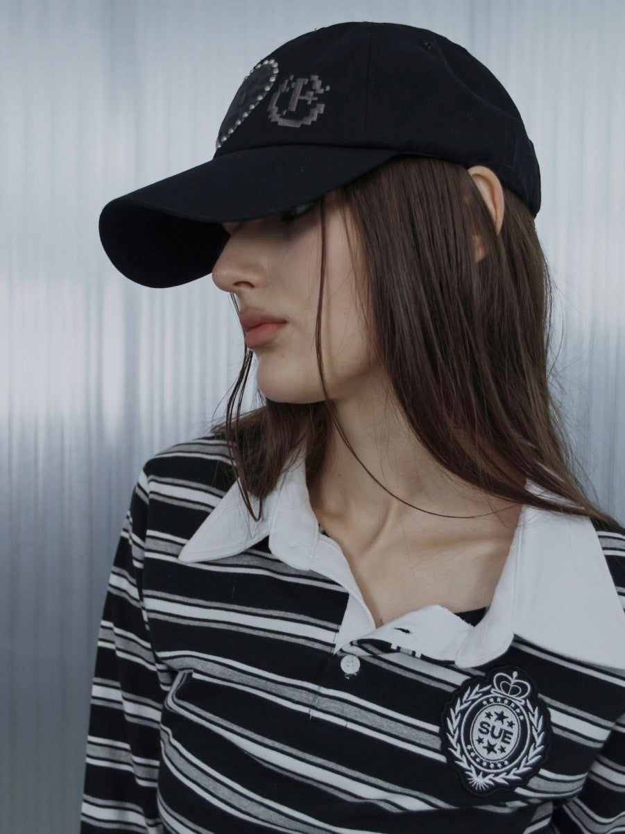 【SETUP‐EXE】LEO APPLIQUE BALL CAP / 【セットアップエグゼ】レオアップリケキャップ