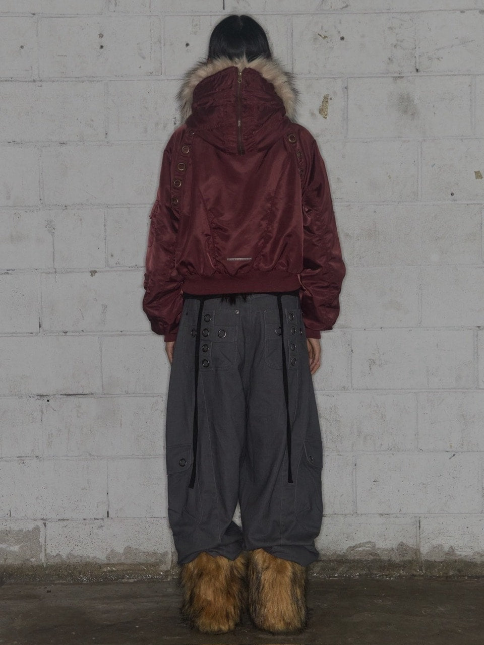 【FANCY CLUB】EYELET FUR MA-1 / 【ファンシークラブ】アイレットファーＭＡ-1