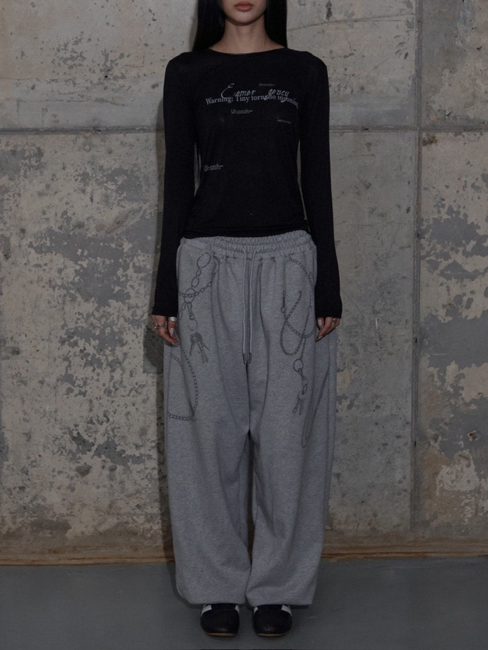 【FANCY CLUB】BACK CROSS LONG SLEEVE / 【ファンシークラブ】バッククロス長袖Ｔシャツ