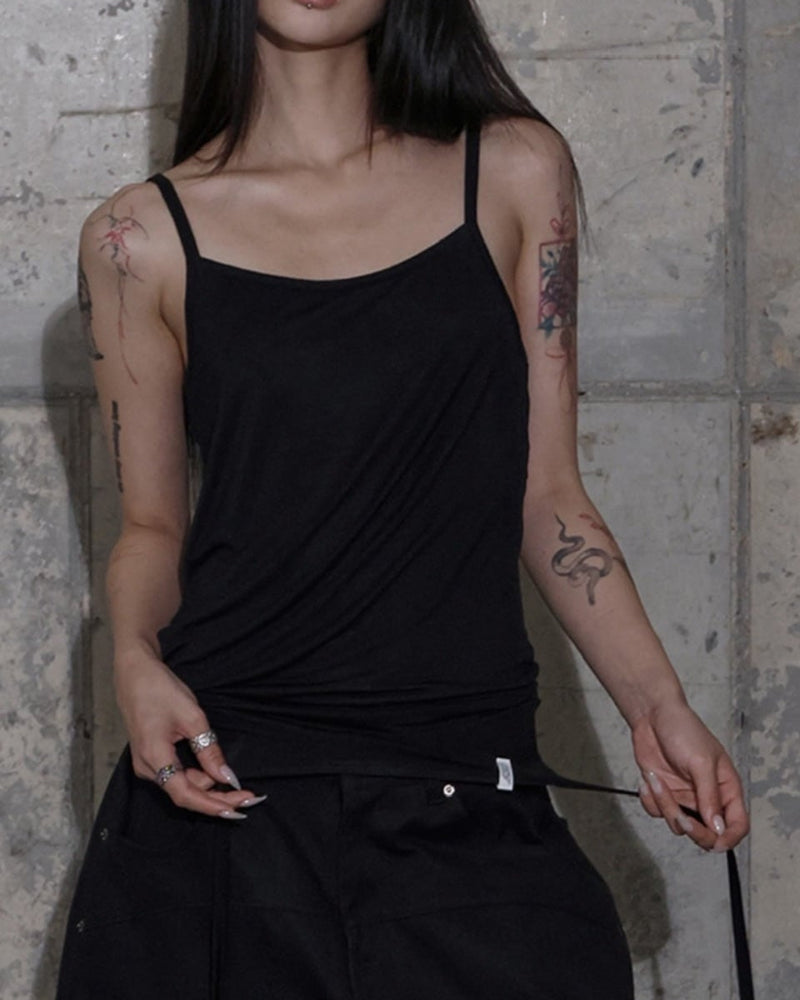 【FANCY CLUB】2-WAY STRAP SLEEVELESS / 【ファンシークラブ】ツーウェイストラップキャミソール