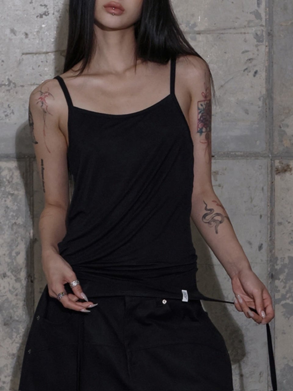 【FANCY CLUB】2-WAY STRAP SLEEVELESS / 【ファンシークラブ】ツーウェイストラップキャミソール