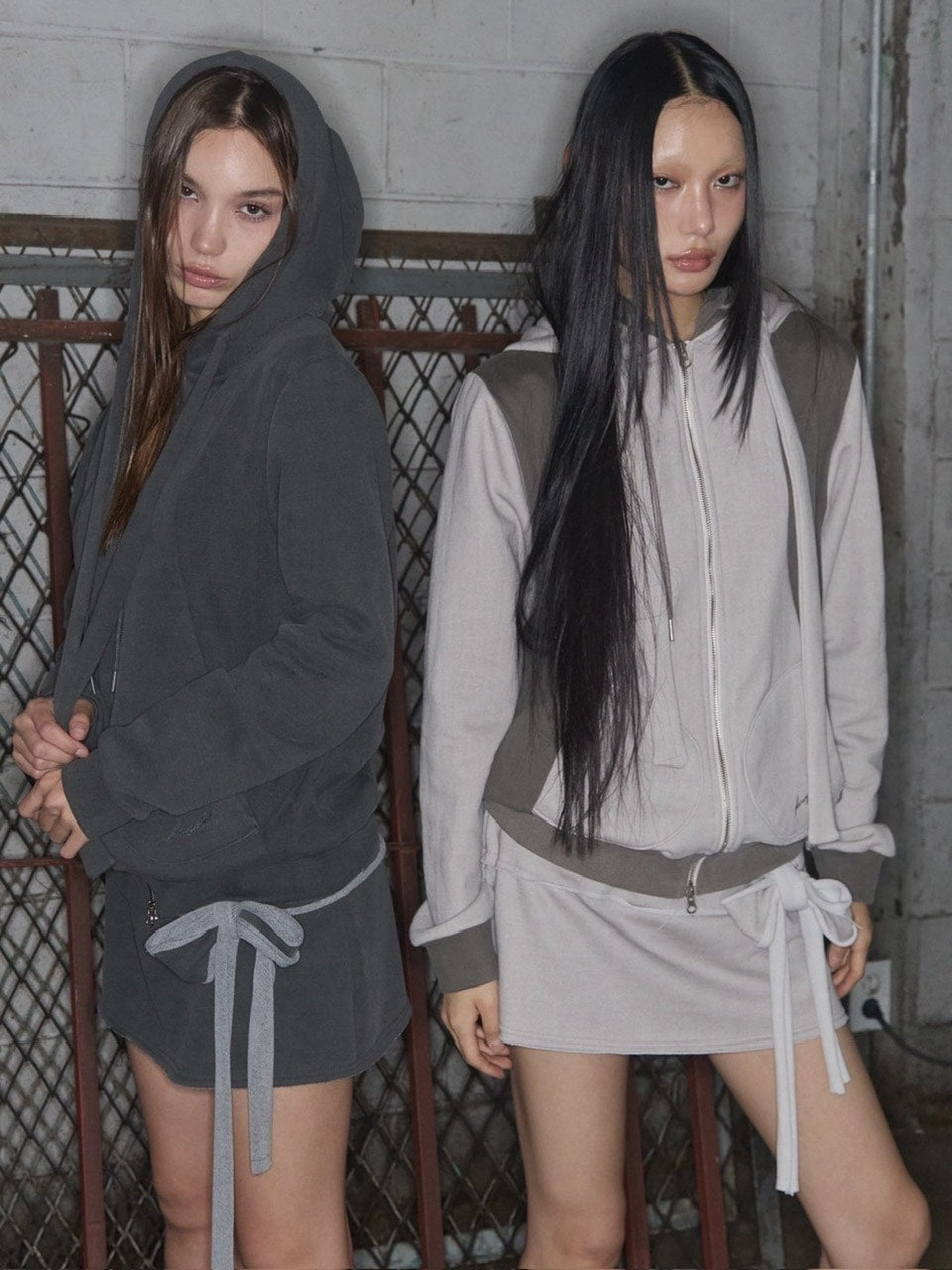 【FANCY CLUB】DYE-WASH TIE SKIRT / 【ファンシークラブ】ダイウォッシュタイスカート