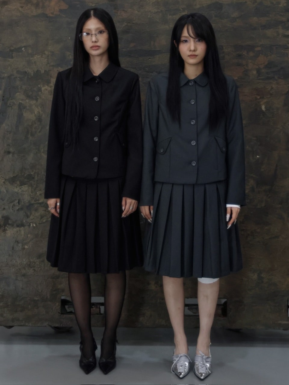 【FANCY CLUB】CLASSIC BUCKLE PLEATS MIDI SKIRT / 【ファンシークラブ】クラシックバックルプリーツミディスカート