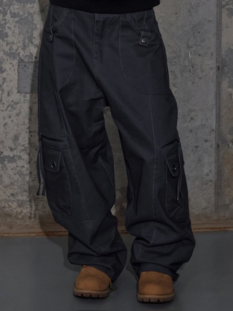 FANCYCLUB チャコール　カーゴパンツ FANCY CLUB】CROSS POCKET CARGO PANTS – PRESSING WEB SHOP