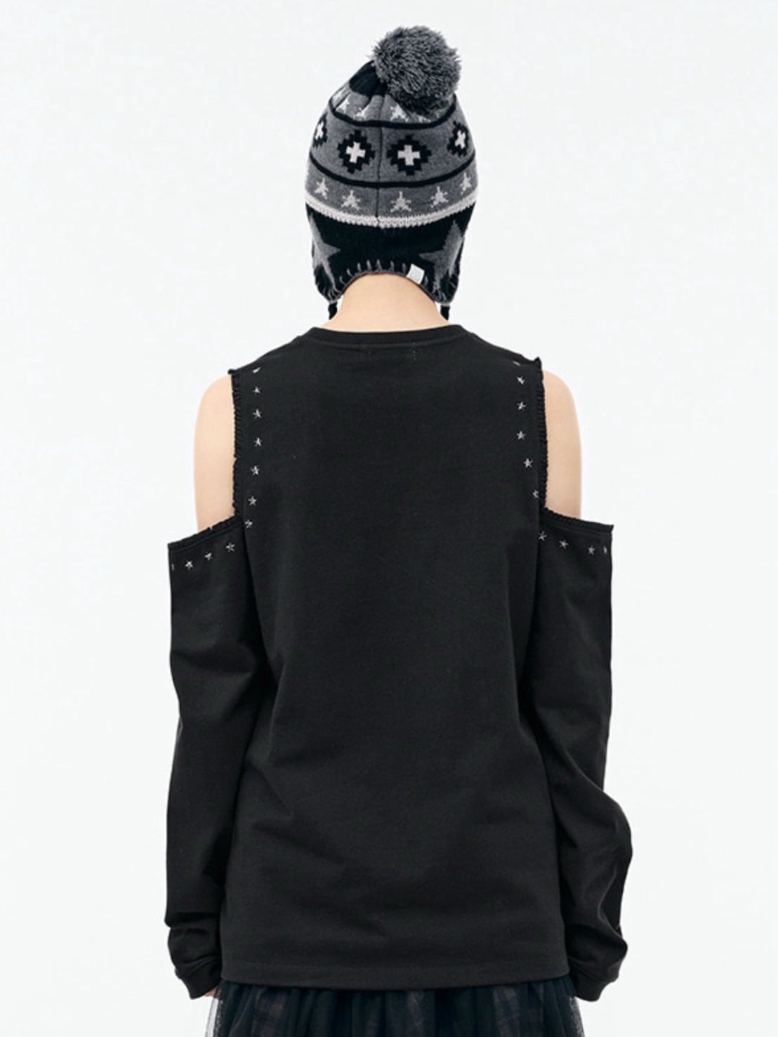 【TUOMIO】CUT-OUT LACE LONG SLEEVES / 【トゥオミオ】カットアウトレースロングスリーブ