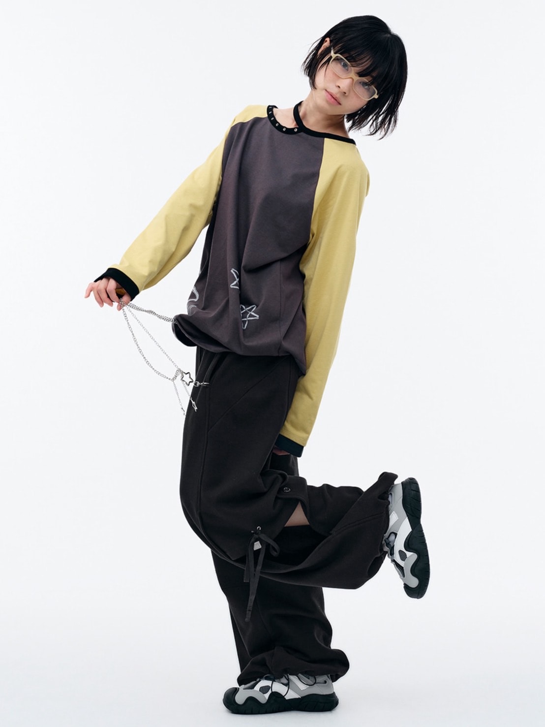 【TUOMIO】DOUBLE LAYERED SWEATPANTS / 【トゥオミオ】ダブルレイヤードスウェットパンツ