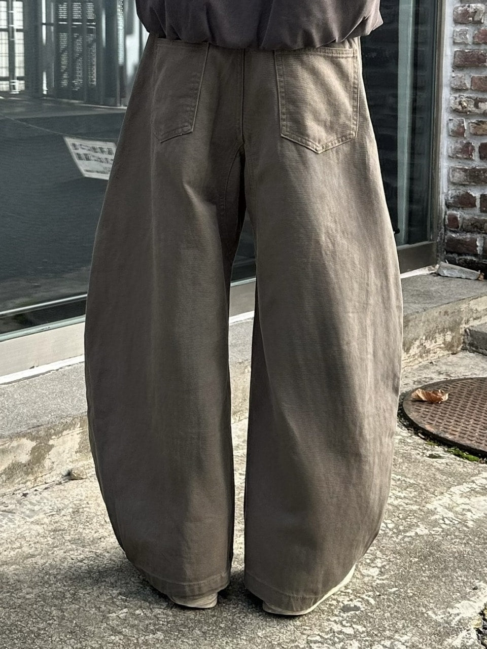 大阪店WEB限定受注制【Chikashitsu +】deep ballon curve pants / 【チカシツプラス】ディープバルーンカーブパンツ (2color)