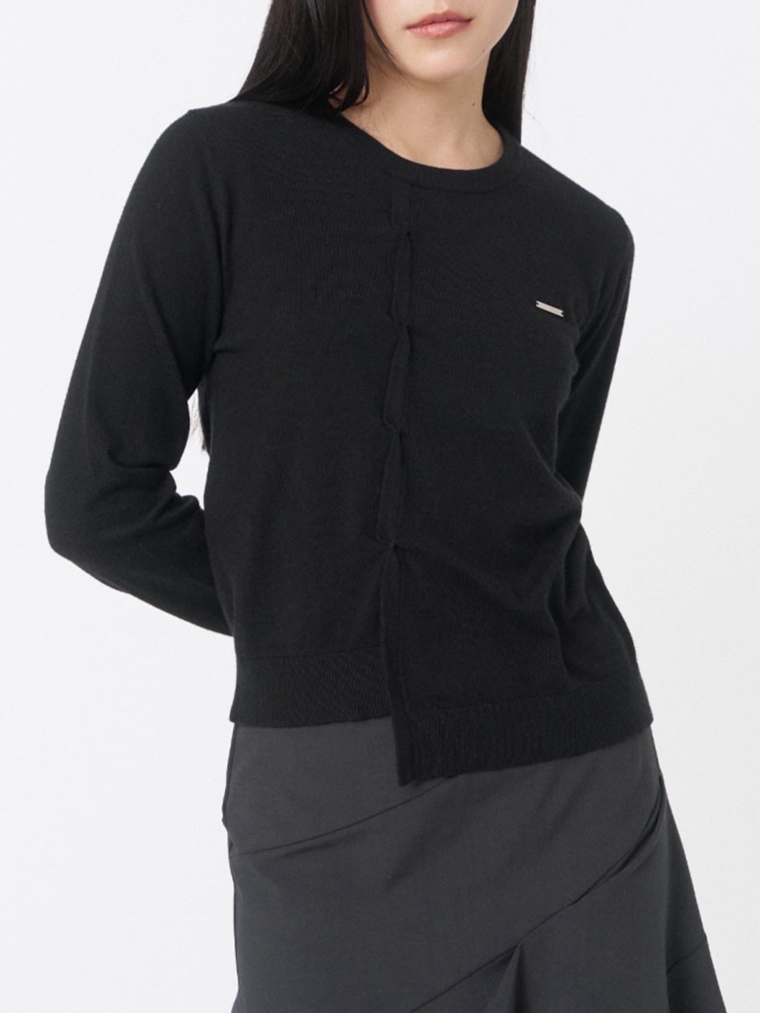 【Miseki seoul】Origami pleats knit top