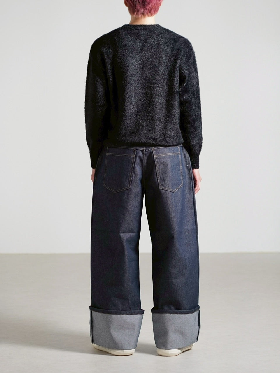 受注制【Chikashitsu +】roll-up balloon denim pants / 【チカシツプラス】ロールアップバルーンデニムパンツ (2color)