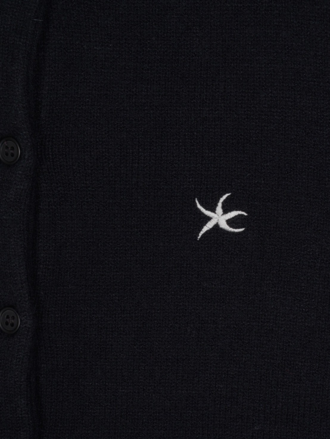 【THECOLDESTMOMENT】TCM mini logo knit cardigan