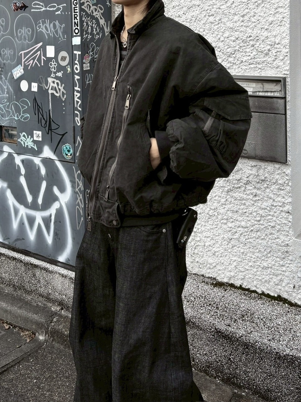 即日発送【youll】vintage wash MA-1 チャコール youll】vintage wash MA-1 (2color) – PRESSING WEB SHOP