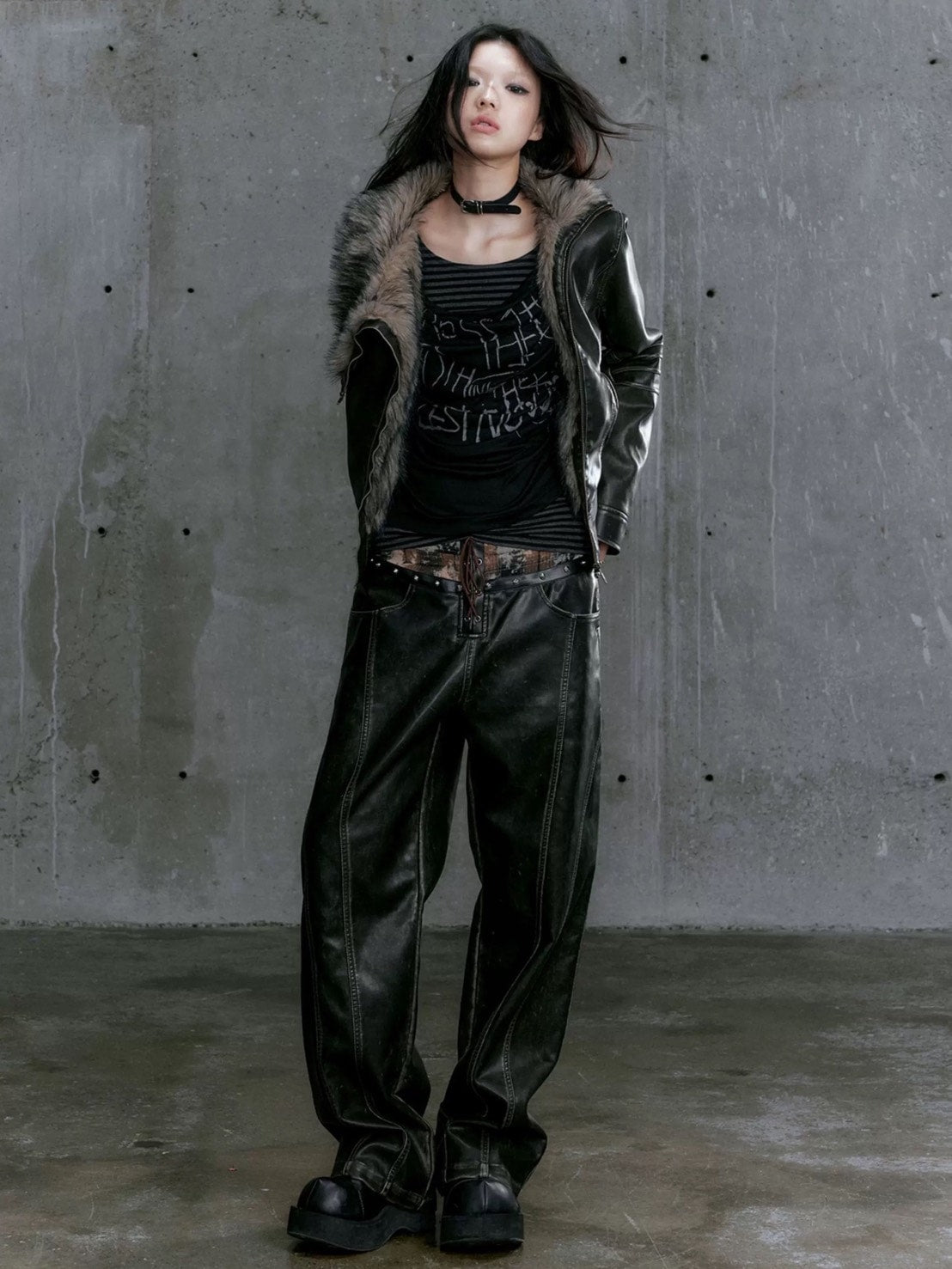 【Cest Nous】Border Patchwork T-Shirt