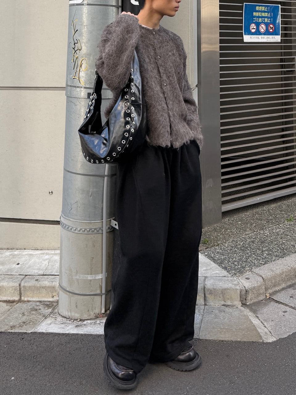 東京店WEB限定受注制【Chikashitsu +】shaggy knit cardigan