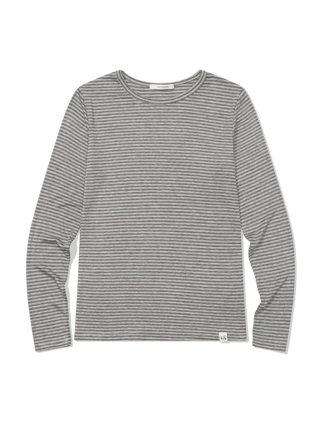 12/21 20:00 発売【Uglyshadow】THIN STRIPED T-SHIRT