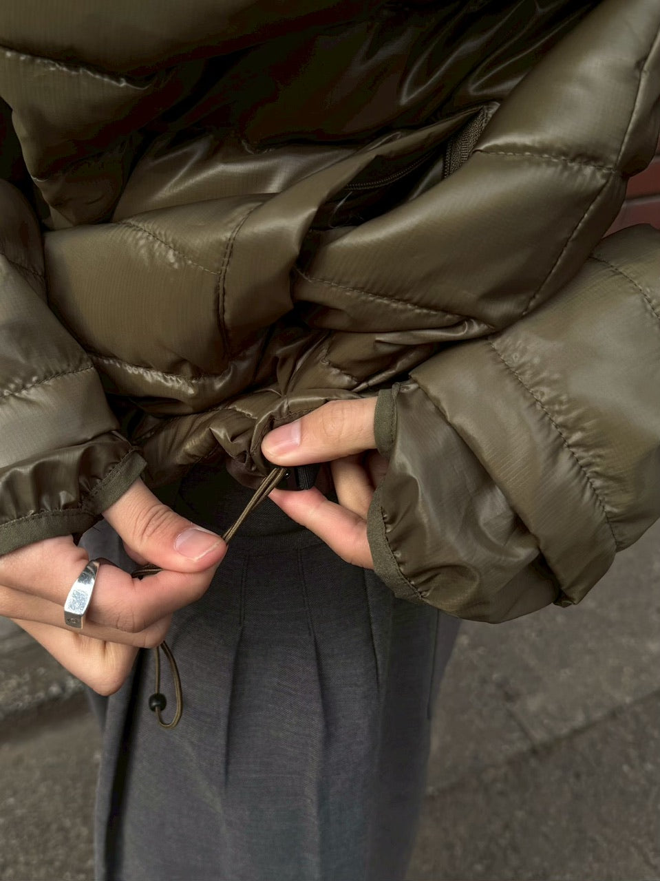 受注制【Chikashitsu +】5 zip puffer jacket / 【チカシツプラス】ファイブジップパファージャケット (4color)