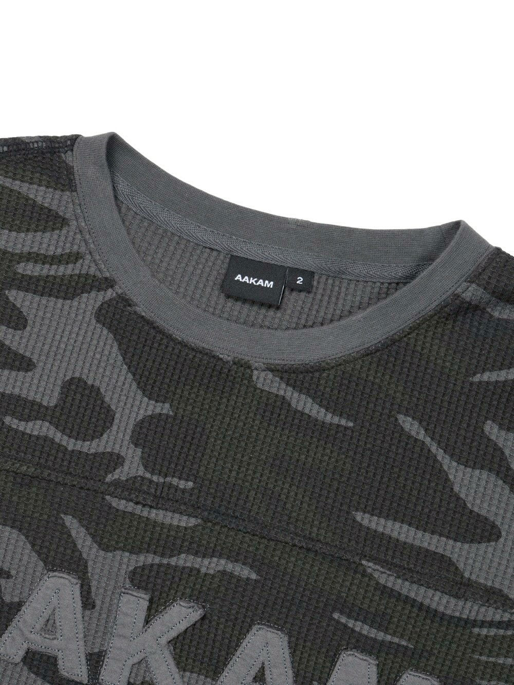 【AAKAM】Waffle Camouflage Long Sleeve