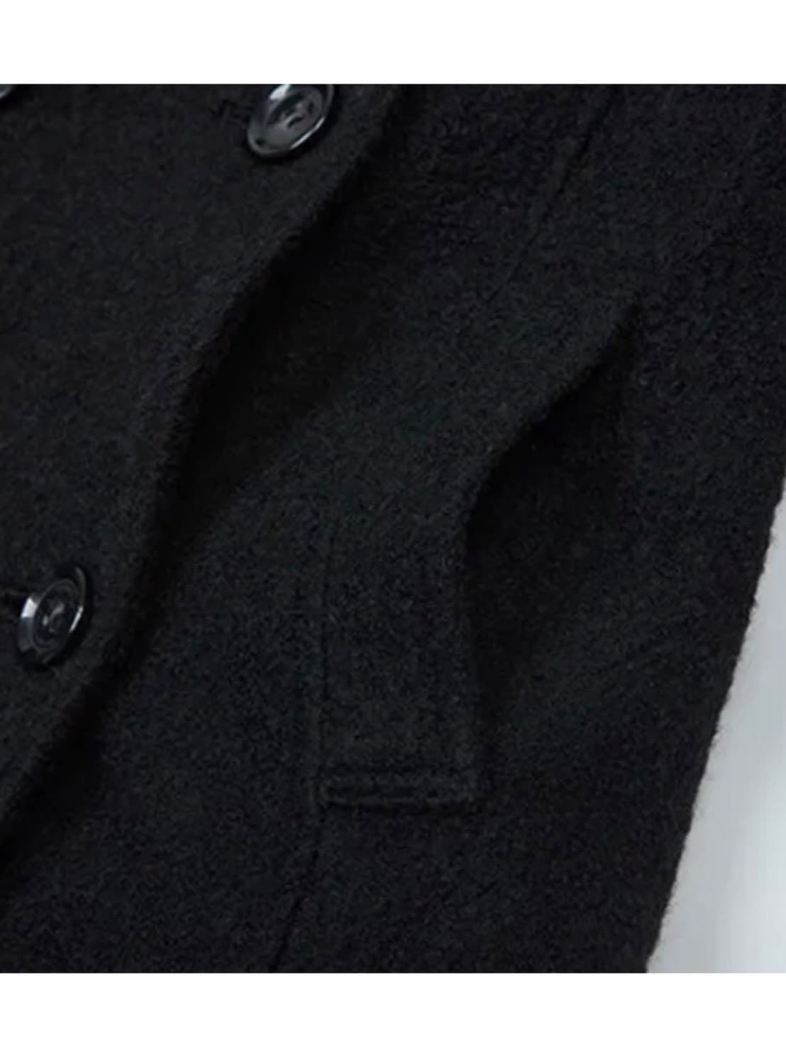 【NOT KNOWING】Double Belted High-Neck Coat
