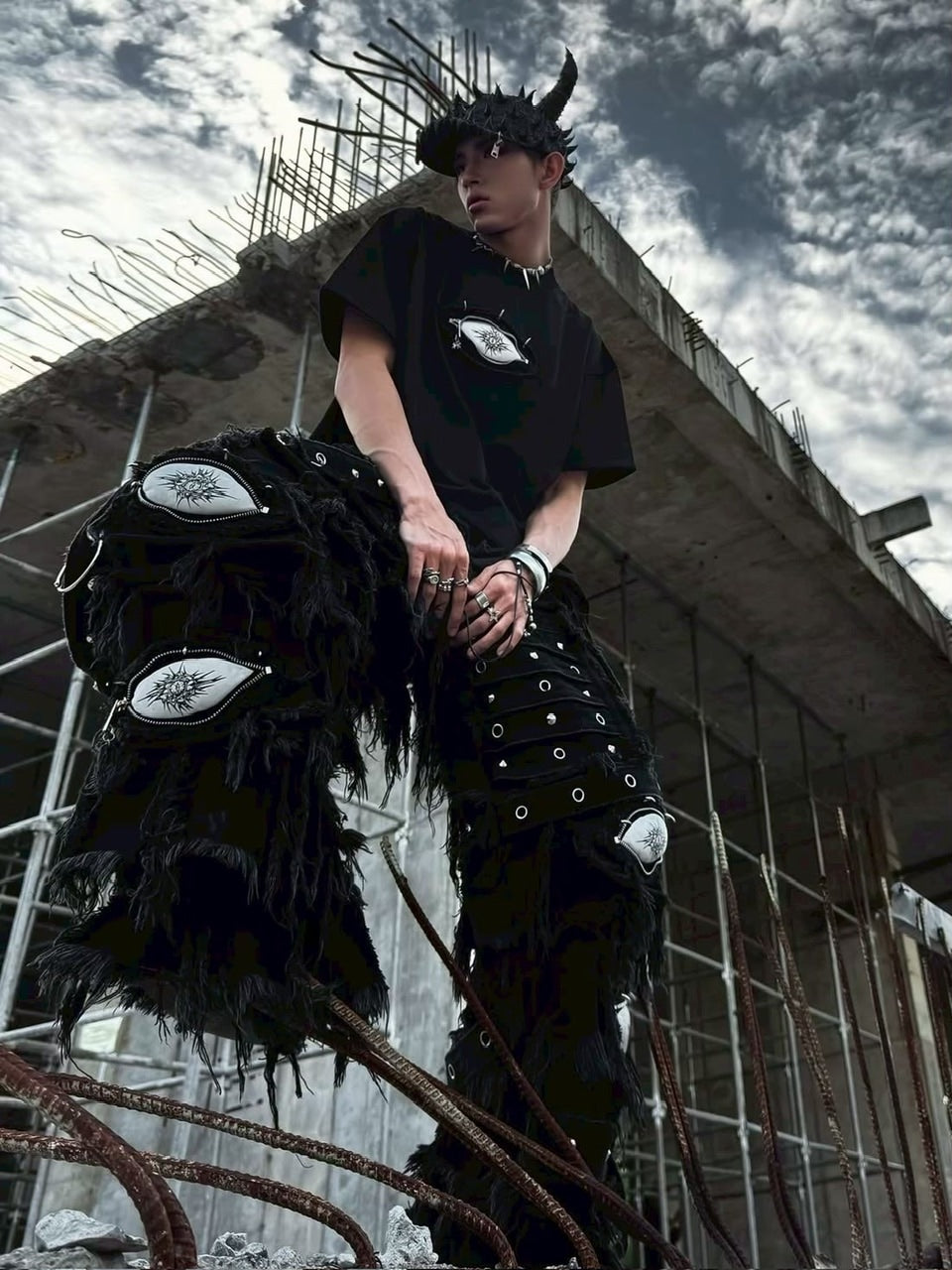 2/28 20:00発売【UNIZ】Monster Zip Eye T-Shirt / 【ユニズ】ジップアイ半袖Tシャツ