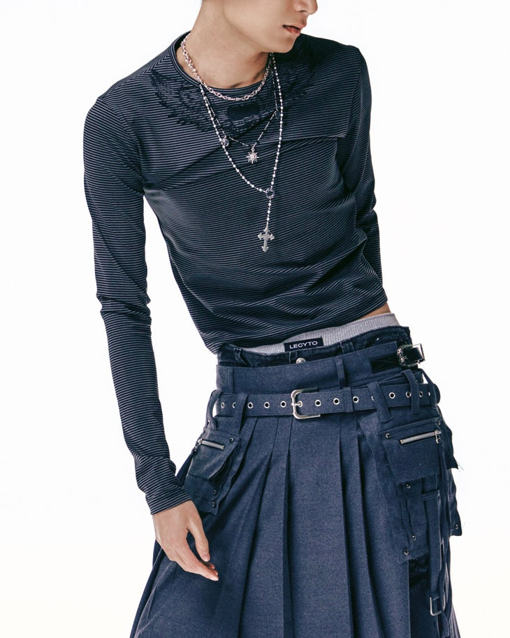 【LECYTO】Radiance Stripe T-Shirt
