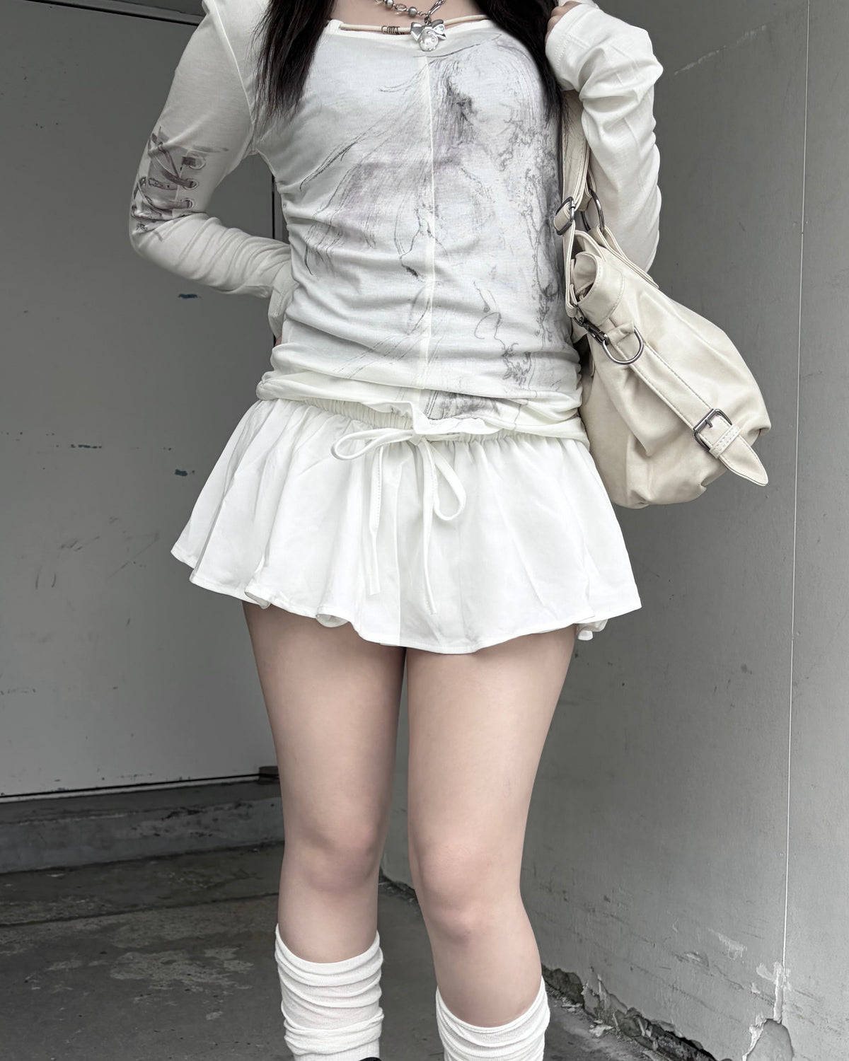 受注制【nmtc+】Frill balloon mini skirt (2color)