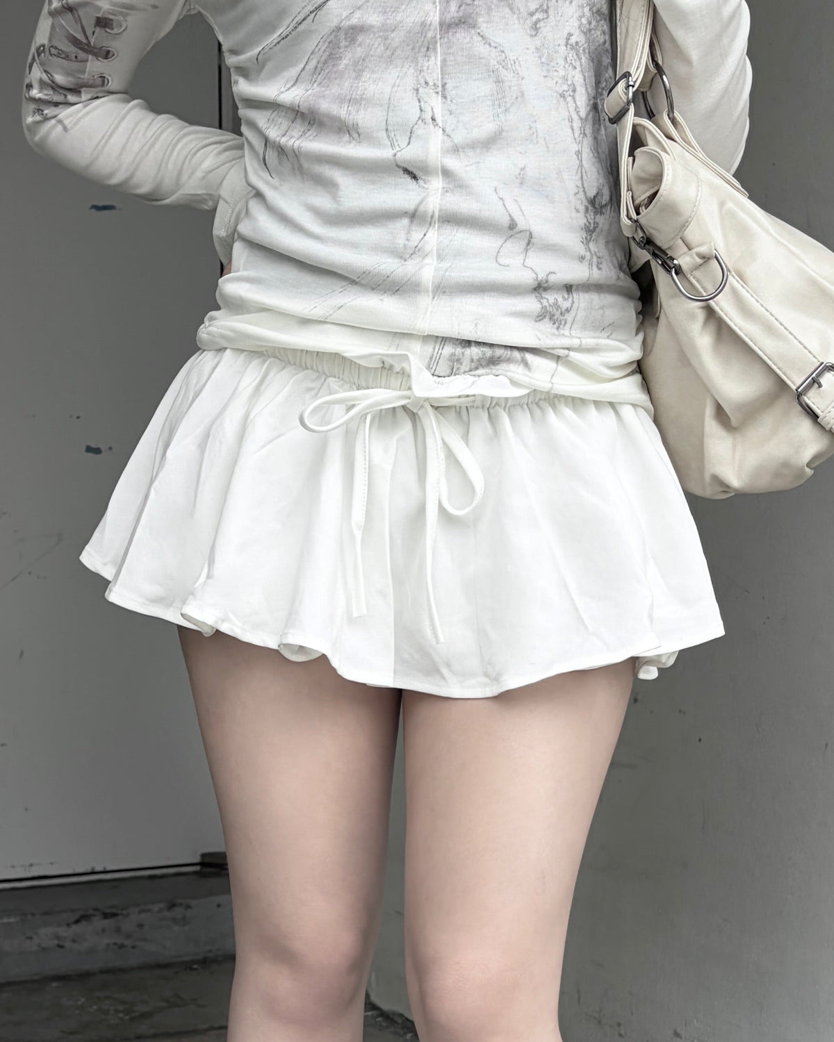 受注制【nmtc+】Frill balloon mini skirt (2color)