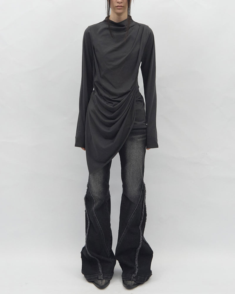 【BLR BLUER】Soft Draping Long Sleeve