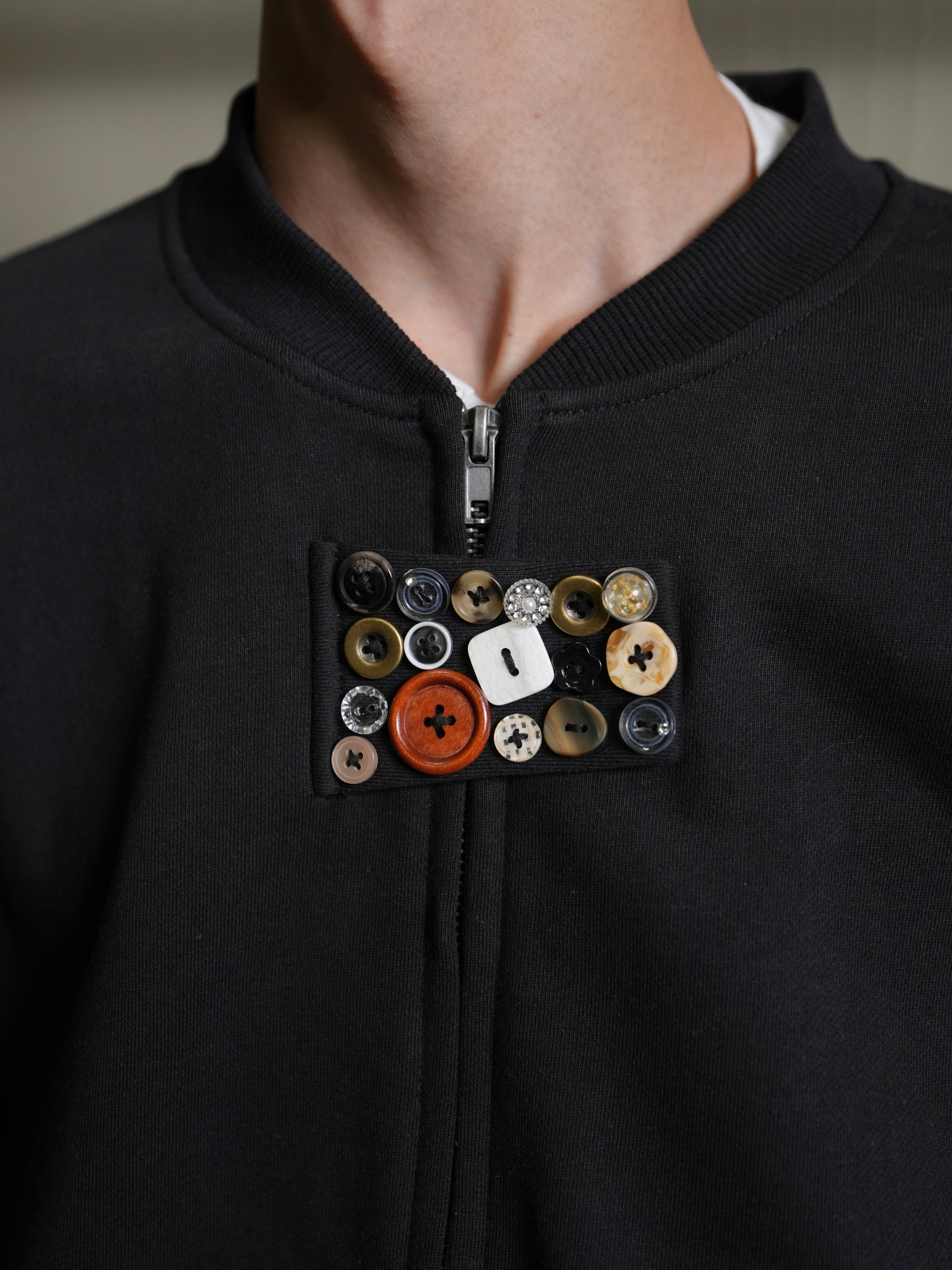 【Lee fi Ne】Multi Button Zip-Up Jacket