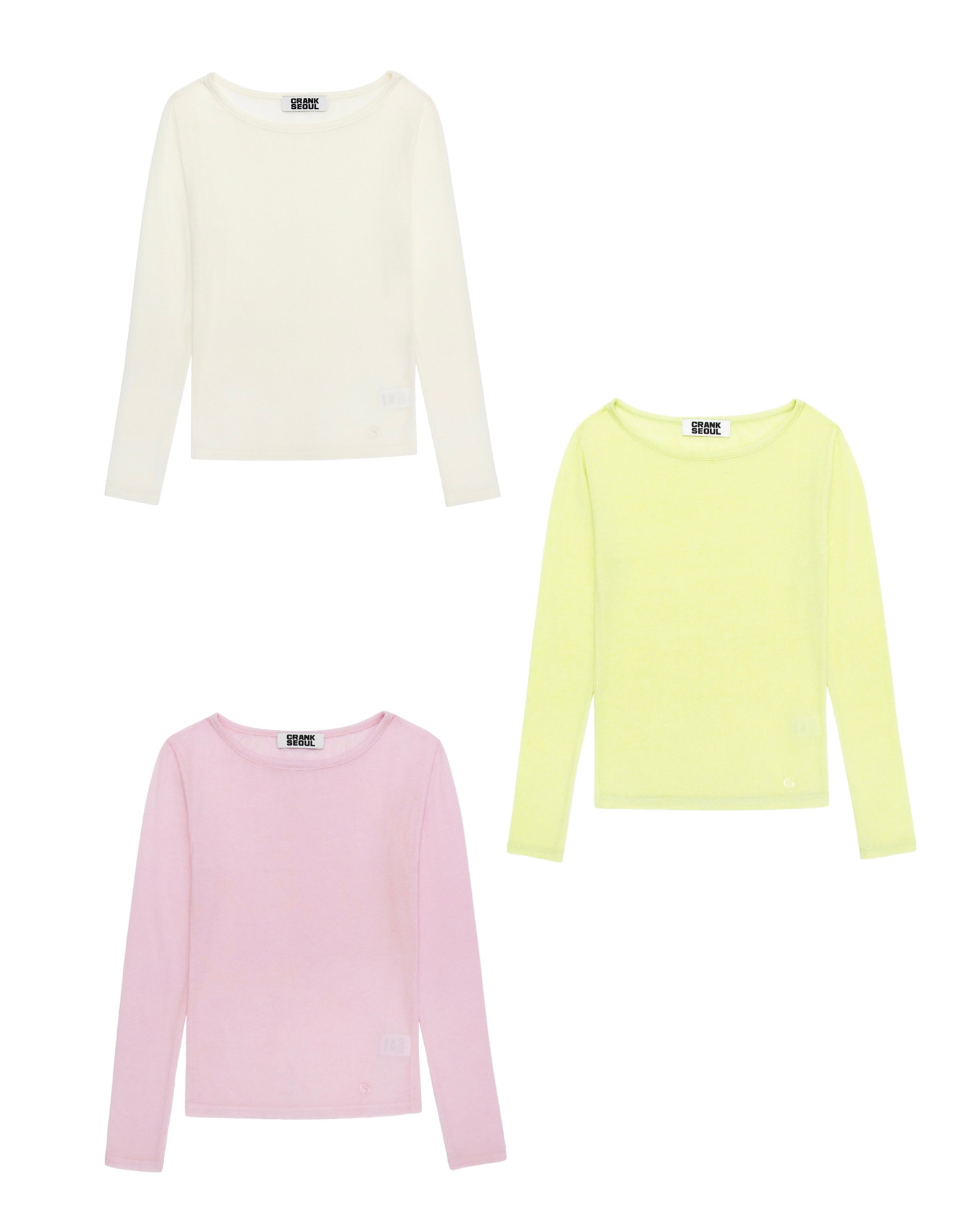 【CRANK】SHEER BASIC TOP