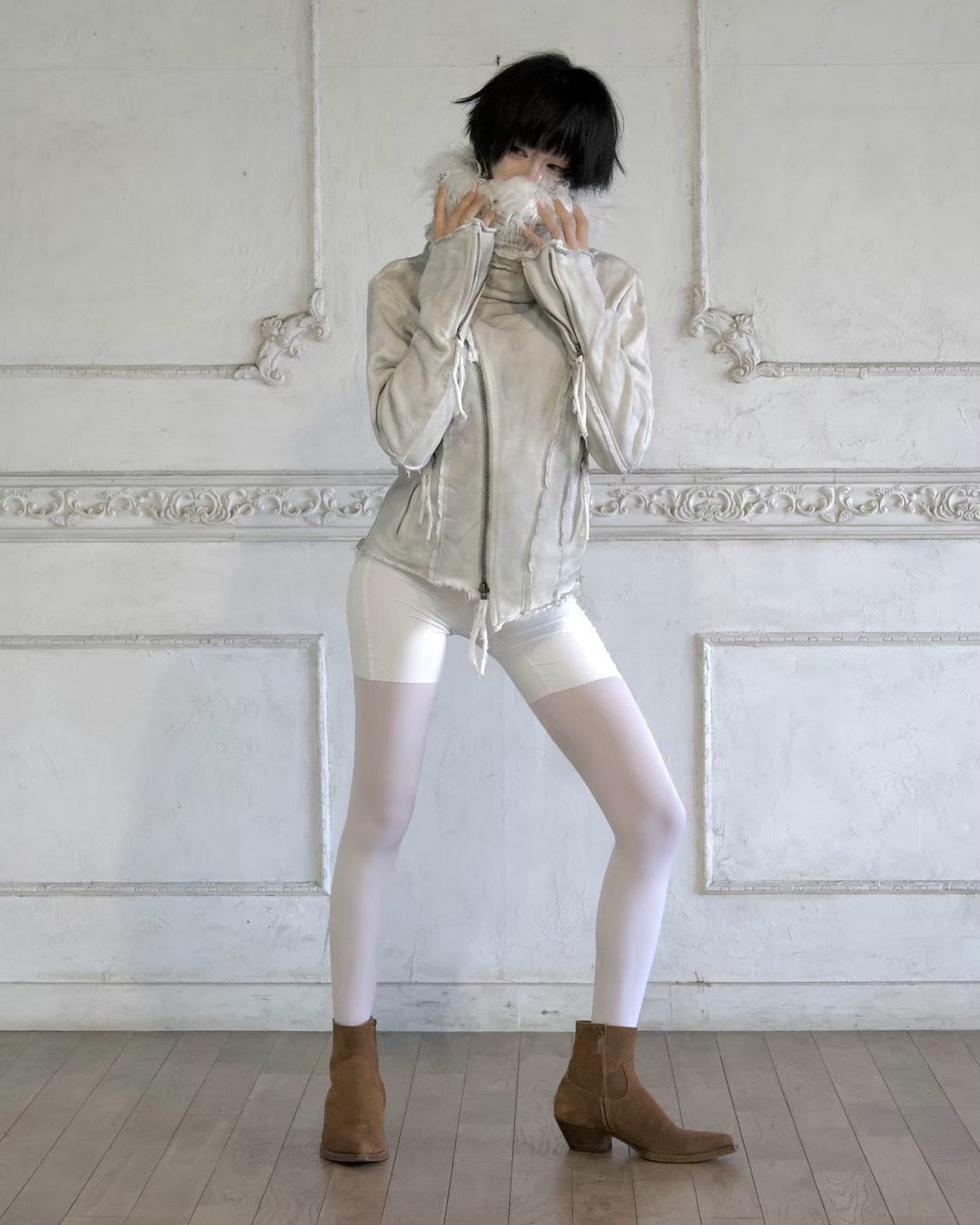 【YIKAI LABORATORY】INNER RADIANCE FUR JACKET