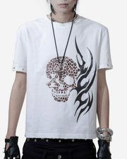 【LOWKEY CLUB】TRIBAL SKULL TEE
