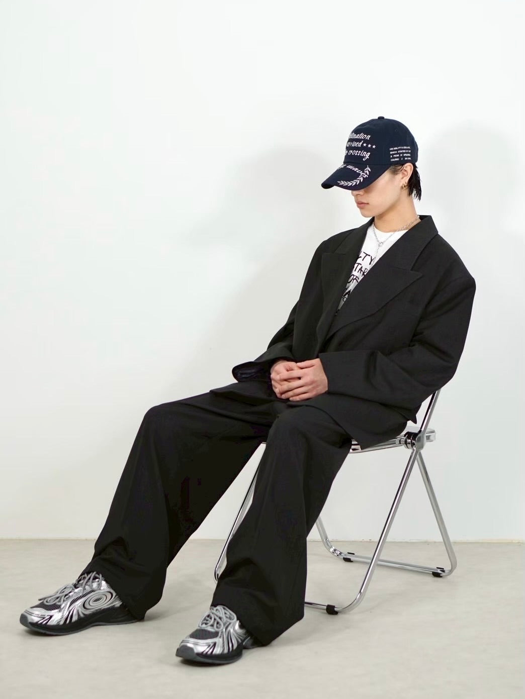 受注制【Chikashitsu +】easy semi wide slacks