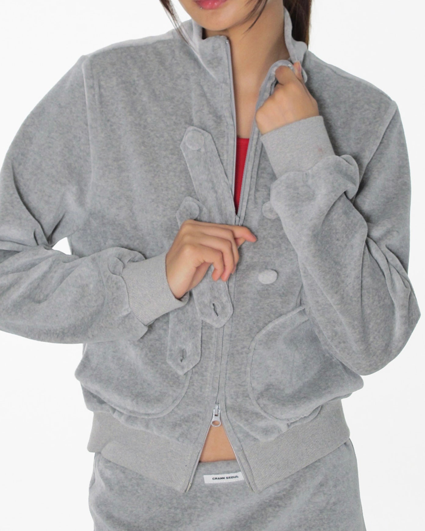【CRANK】TOGGLE TERRY ZIP-UP