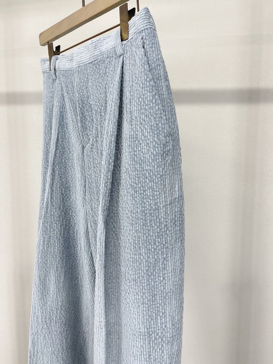 受注制【Chikashitsu +】set up high waist corduroy pants (3color)