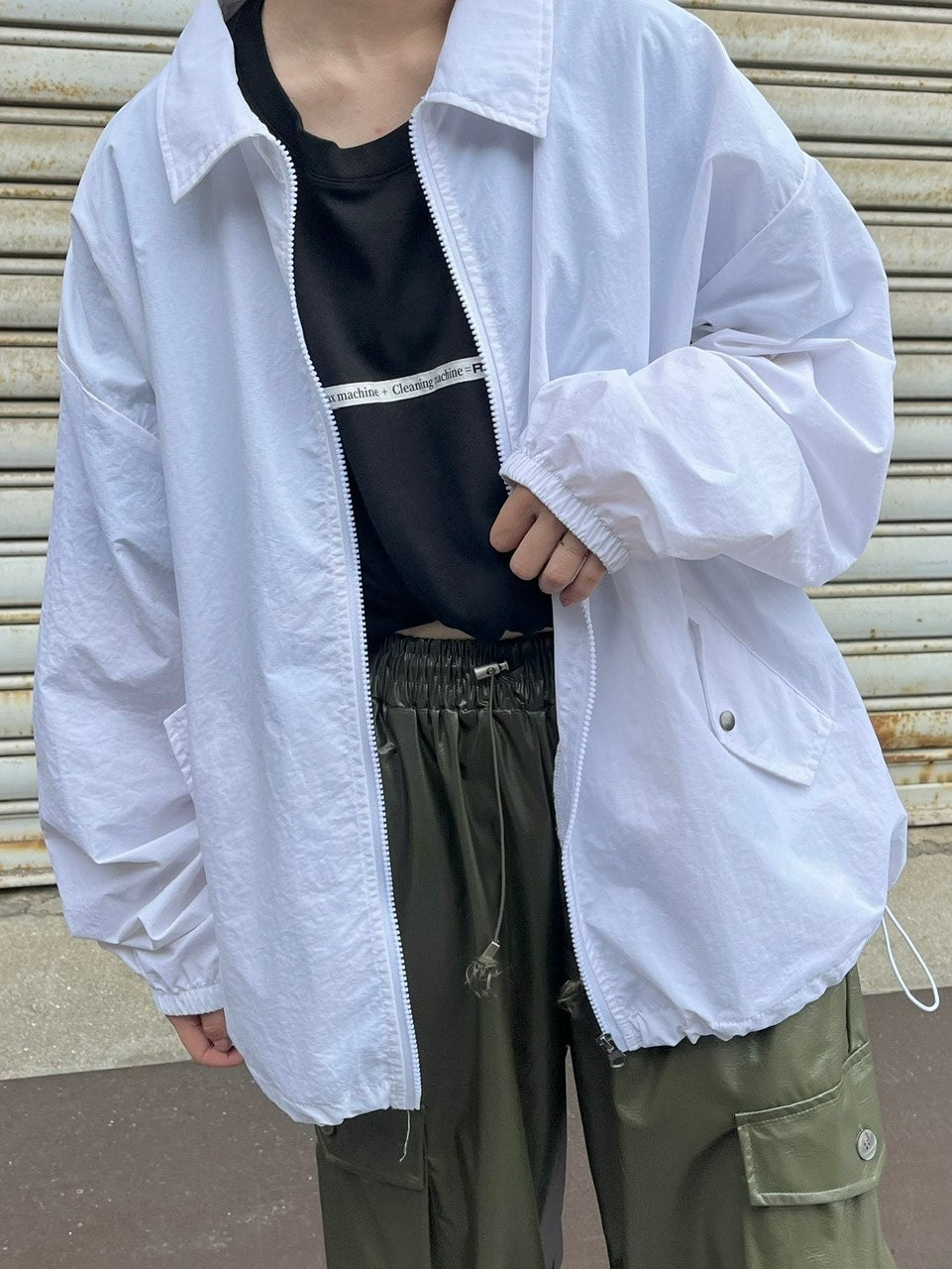受注制【Chikashitsu +】nylon blouson (4color)