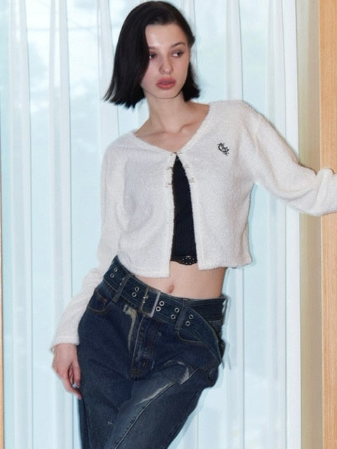 【FANCY CLUB】ALL SOFT HOOK CARDIGAN