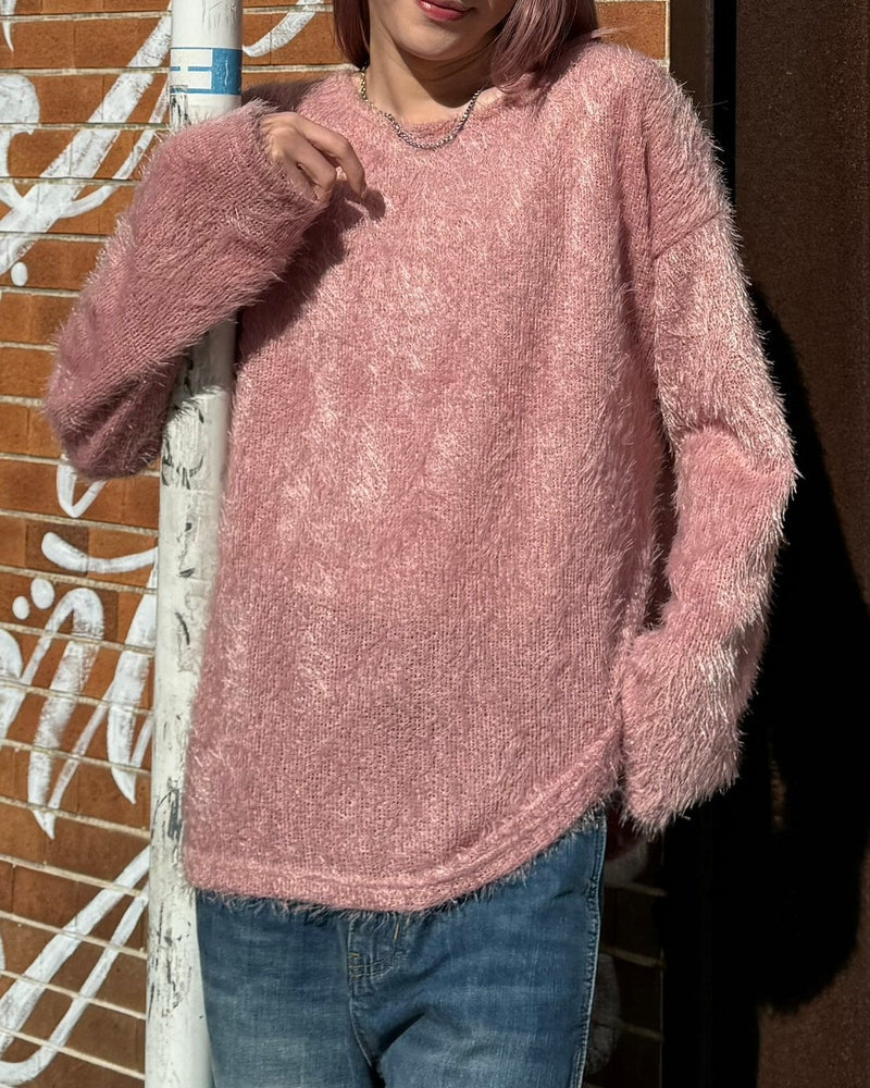 受注制【Chikashitsu +】shaggy knit (5color)