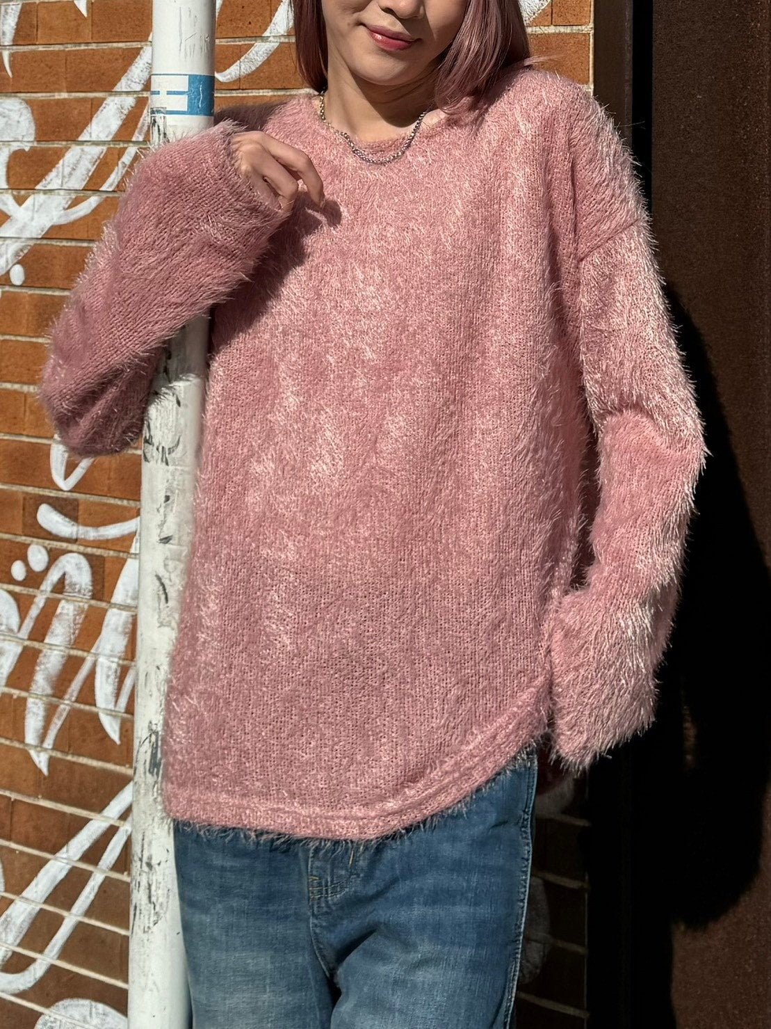 受注制【Chikashitsu +】shaggy knit (5color)