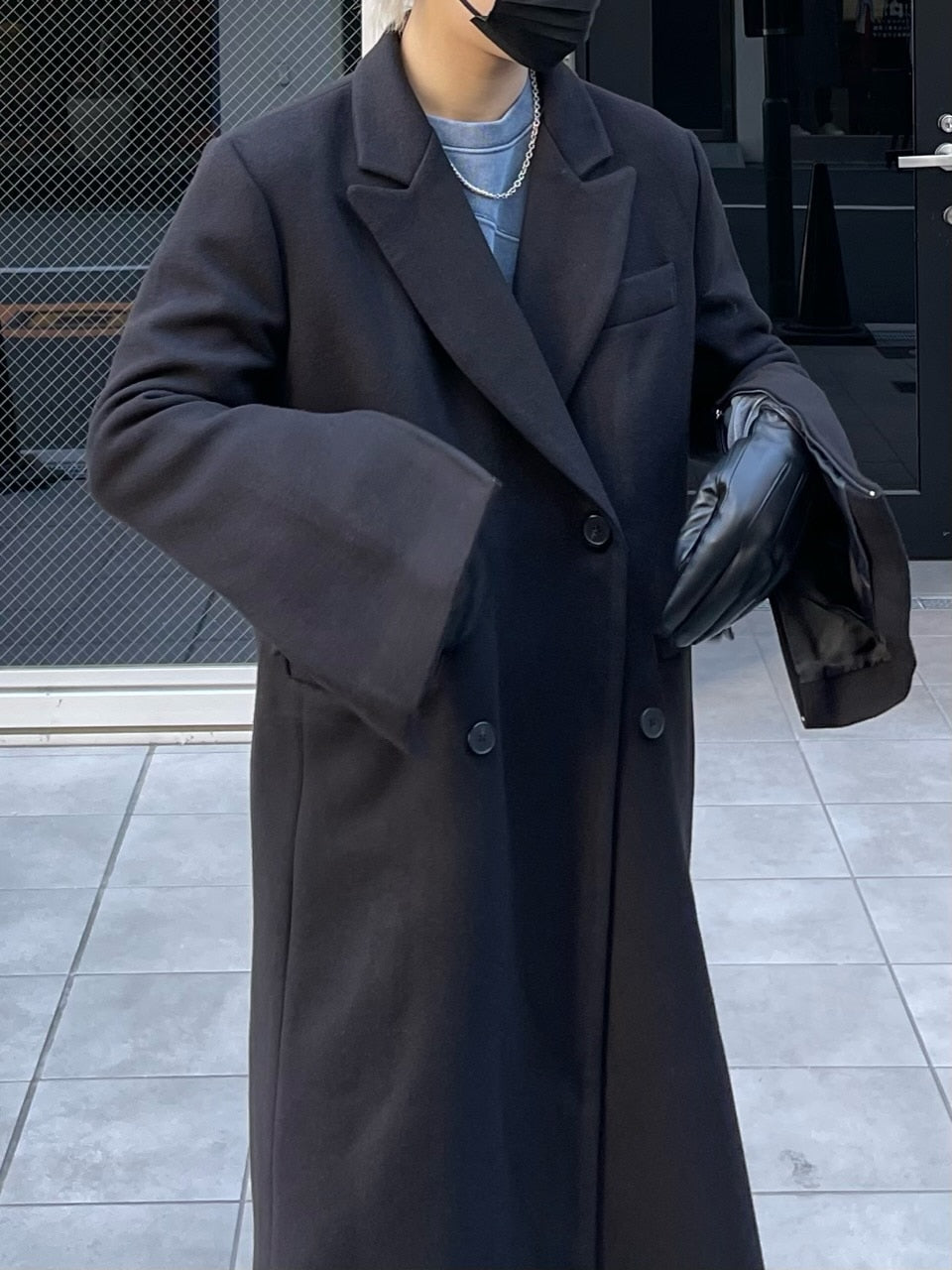 受注制【Chikashitsu +】arm zip gentleman coat (2color)